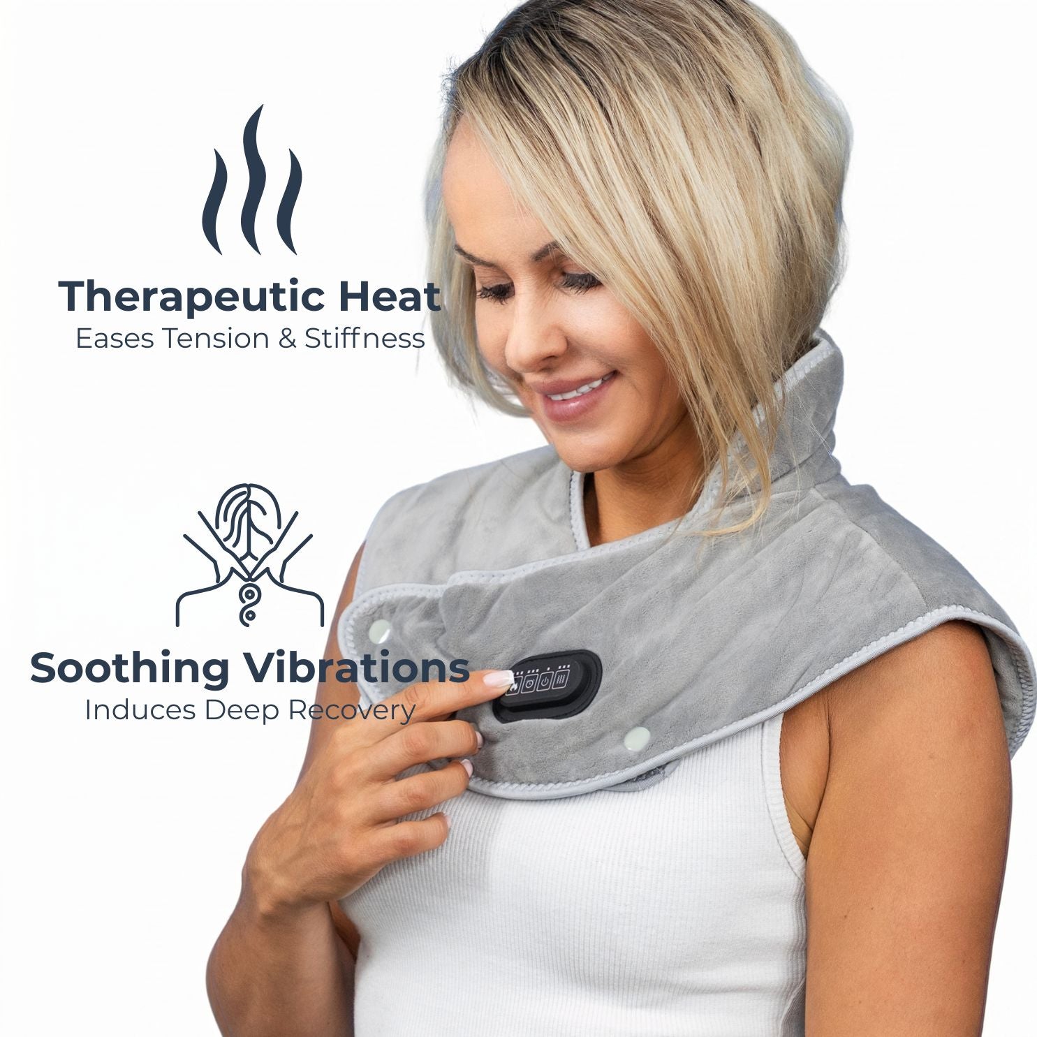 Callixe Thera Wrap Neck Pain Relief Heating Pad - Neck Wrap & Heat Therapy - Vibration & Moist Therapy Callixe Thera Wrap Neck Pain Relief Heating Pad - Neck Wrap & Heat Therapy - Vibration & Moist Therapy